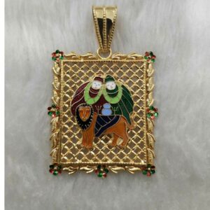 Chamunda Maa Minakari Pendant