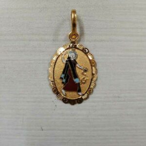 Mogal ma minakari gold pendant