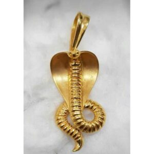 Gold goga maharaj pendant