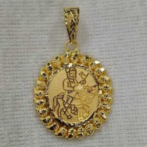 Gold god pendant