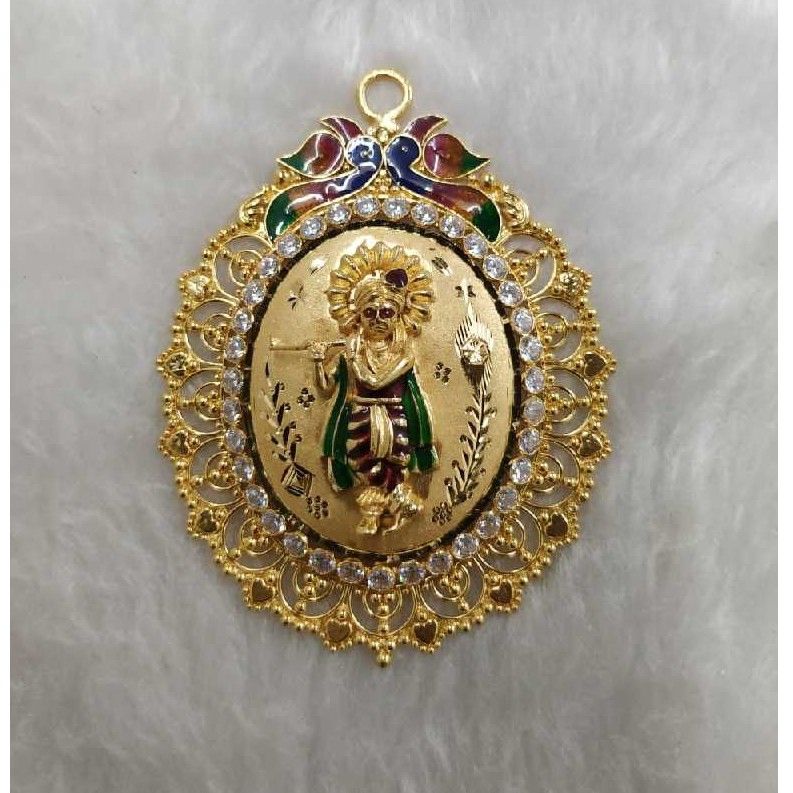 Gold Krishna pendant