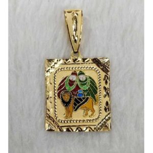 Gold god pendant