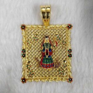 916 Gold Fancy Khodiyar Maa Pendant