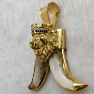 916 Gold Artificial Lion King Vaghnakh Pendant