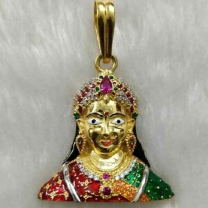 22KT Gold Casting Chehar Maa Pendant