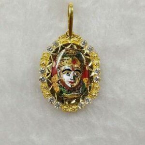 916 Gold Sundha Mata Photo Pendant