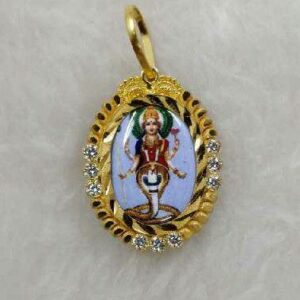 916 Gold Naganeshwari Maa Photo Pendant