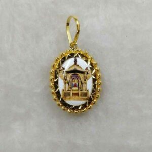 22KT Gold Religious Akshar Deri Pendant
