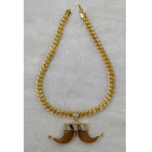 22KT Gold Artificial Vagh Nakh Gents Chain