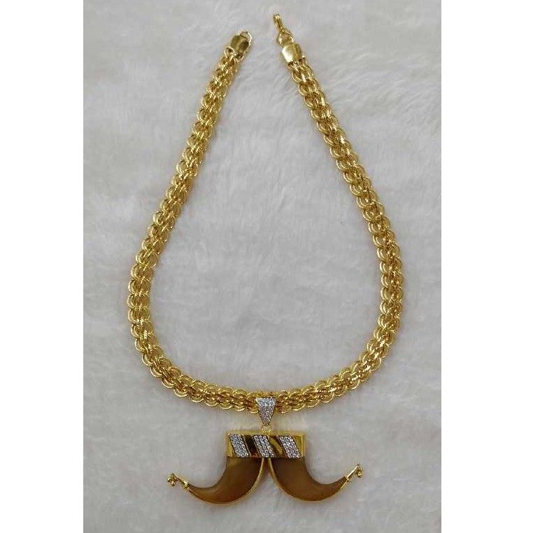 22KT Gold Artificial Vagh Nakh Gents Chain