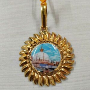 22KT Gold Surya Design Photo Pendant