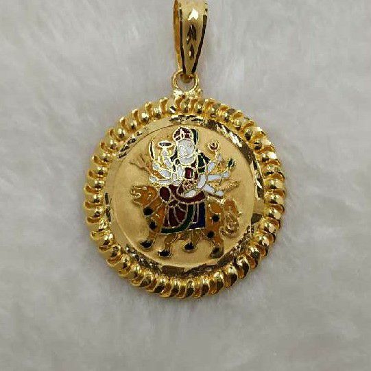 916 Gold Ambaji Maa Designer Pendant