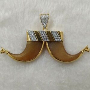916 Gold Artificial Vagh Nakh Pendant