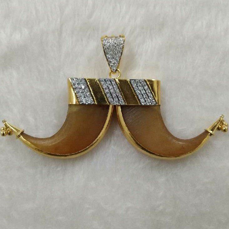 916 Gold Artificial Vagh Nakh Pendant