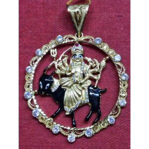 22KT Handmade Meldi Maa Casting Pendant