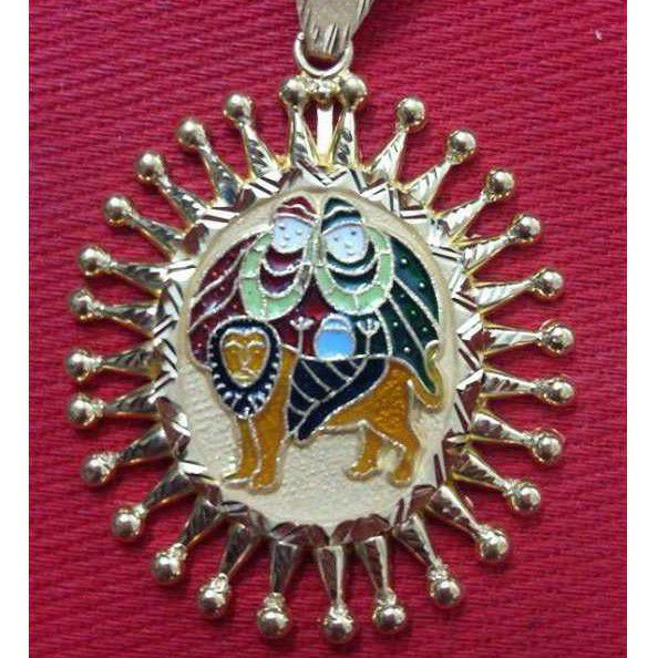 22KT Gold Meenakari Chamunda Maa Pendant