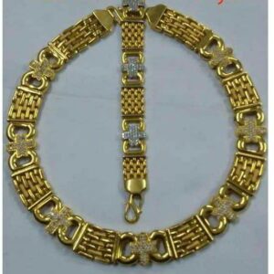 916 Gold Casting Chain & Lucky