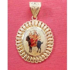 22KT Gold Meladi Maa Photo Pendant