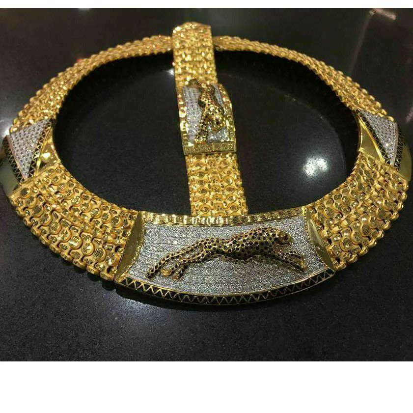 916 Gold Bahubali Chain & Lucky