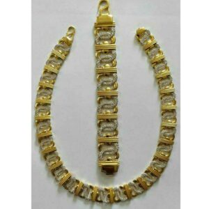 916 gold casting chain & lucky