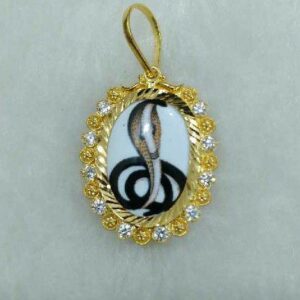 22KT Gold Goga Maharaj Photo Pendant