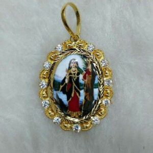 916 Gold Khodiyar Maa Photo Pendant