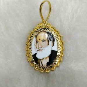 22KT Gold Bajrang Das Photo Pendant
