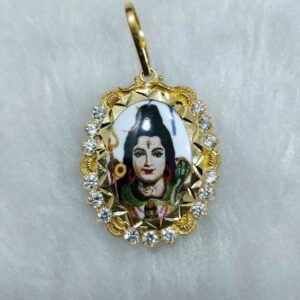 916 Gold Shankar Bhagavan Photo Pendant