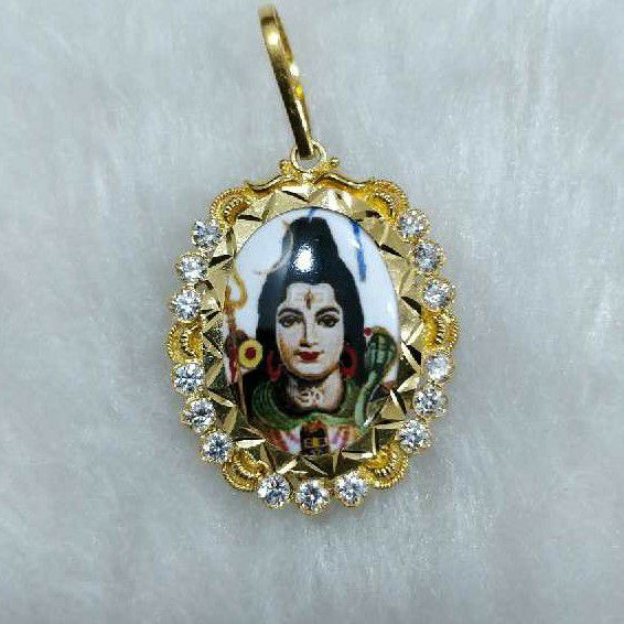 916 Gold Shankar Bhagavan Photo Pendant