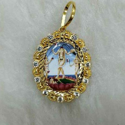 916 Gold Jogani Maa Photo Pendant