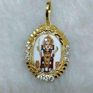 22KT Gold Bhavani Maa Photo Pendant
