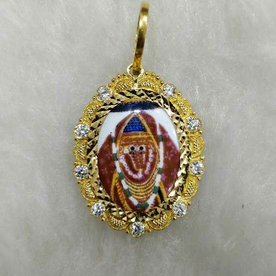 916 Gold Designer Ashapura Maa Pendant
