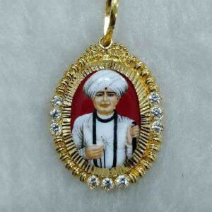 22KT Gold Antique Jalaram Bapa Pendant