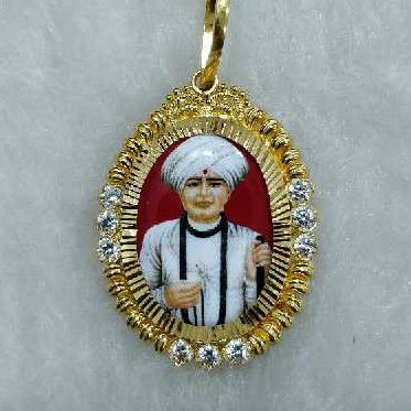 22KT Gold Antique Jalaram Bapa Pendant