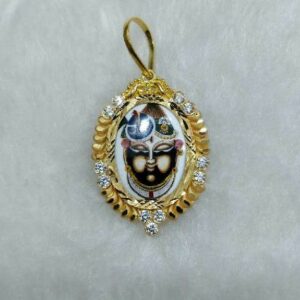 22KT Gold Antique Shrinathji Pendant