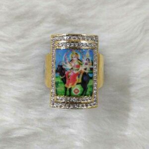 916 Gold Religious Gents Ring