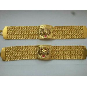 Broad 916 Gold Gents Bracelet