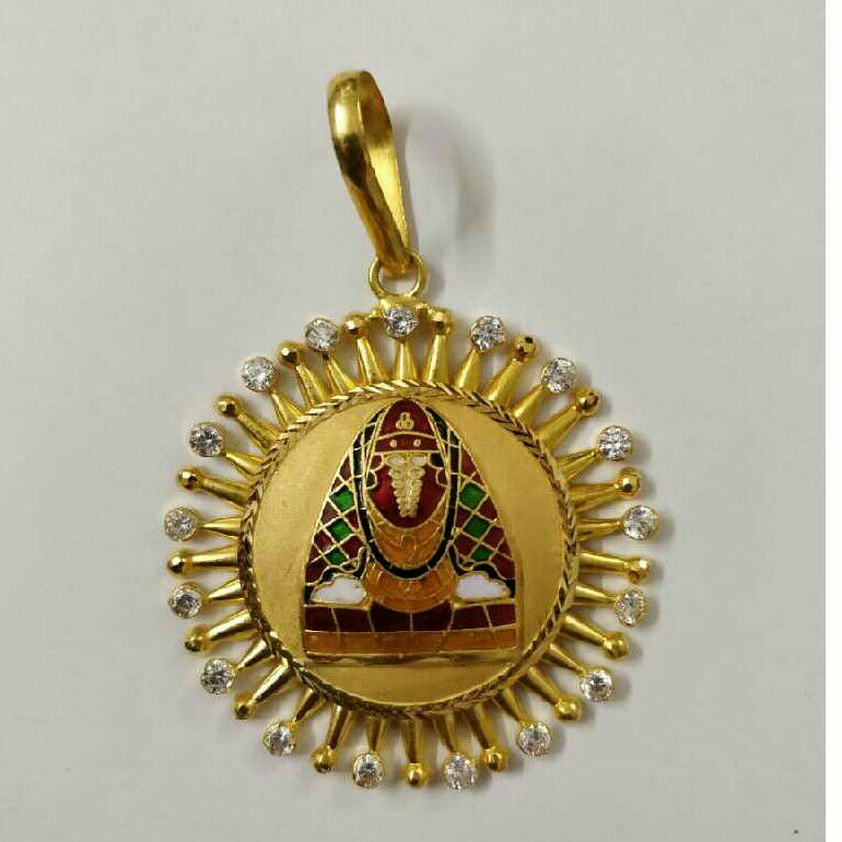 22K/916 Gold Fancy Designer Pendant
