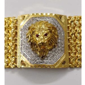 22KT Gold Lion Shape Bracelet Lucky