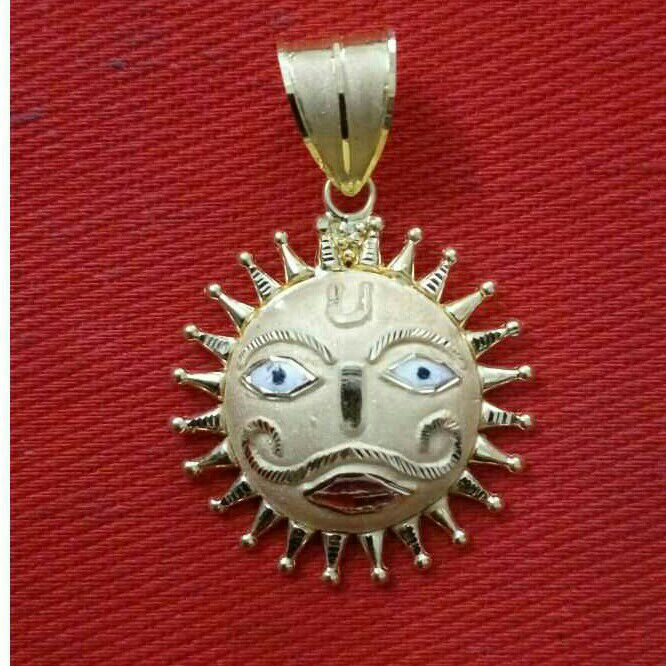 22K / 916 Gold Gents Yellow Classic Pendant