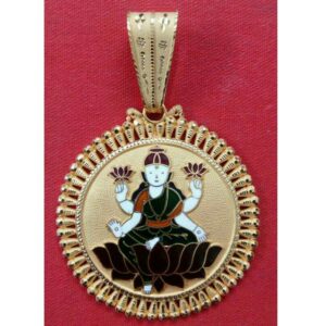 22K Gold Religious Designer Shaped Pendant