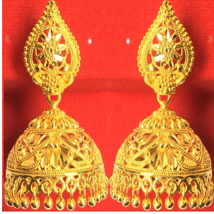 Ladies Indian Traditional Vertical Jhumar Earrings