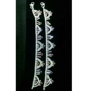 18K / 750 Silver Attractive Milan Anklet