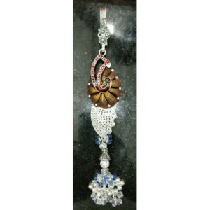 silver Ladies Peacock Designer Waist Keychain (45T/60T)