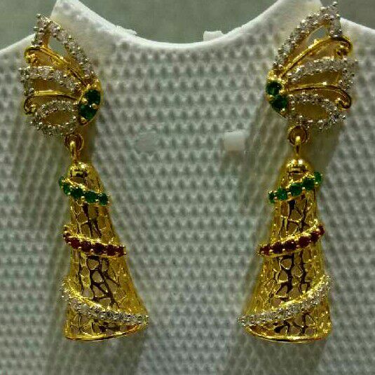 18K / 750 Gold Ladies Casting Jhumar Tops