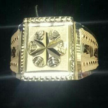 22K / 916 Gold Handmade Traditional Plain Gents Ring