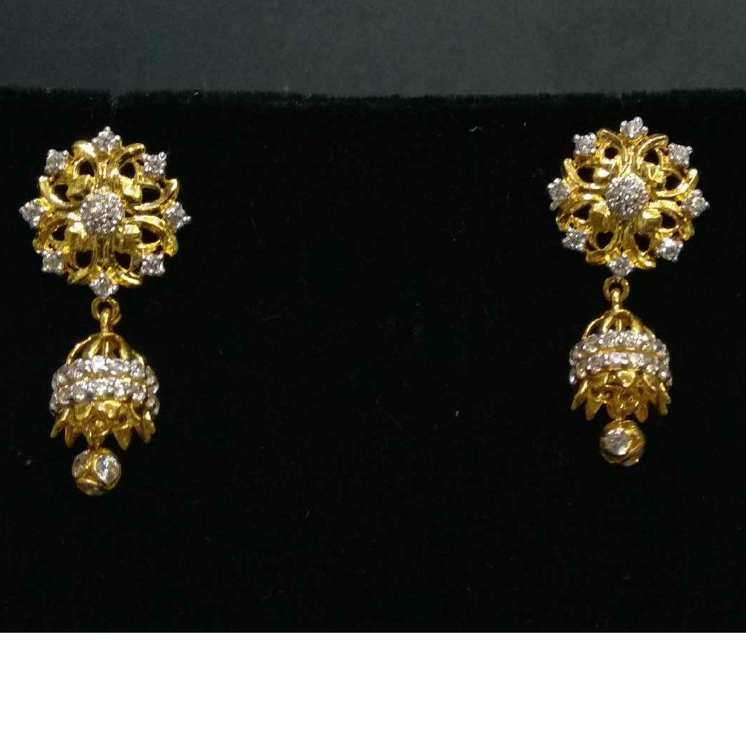 22K / 916 Gold Ladies CZ Jhummar Tops