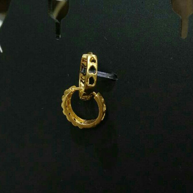 916 Gold Ladies Plain Casting CZ Bali