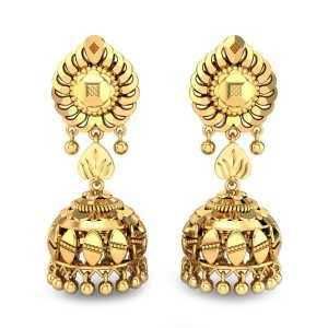 Attractive Gold Jhumar Earrings
