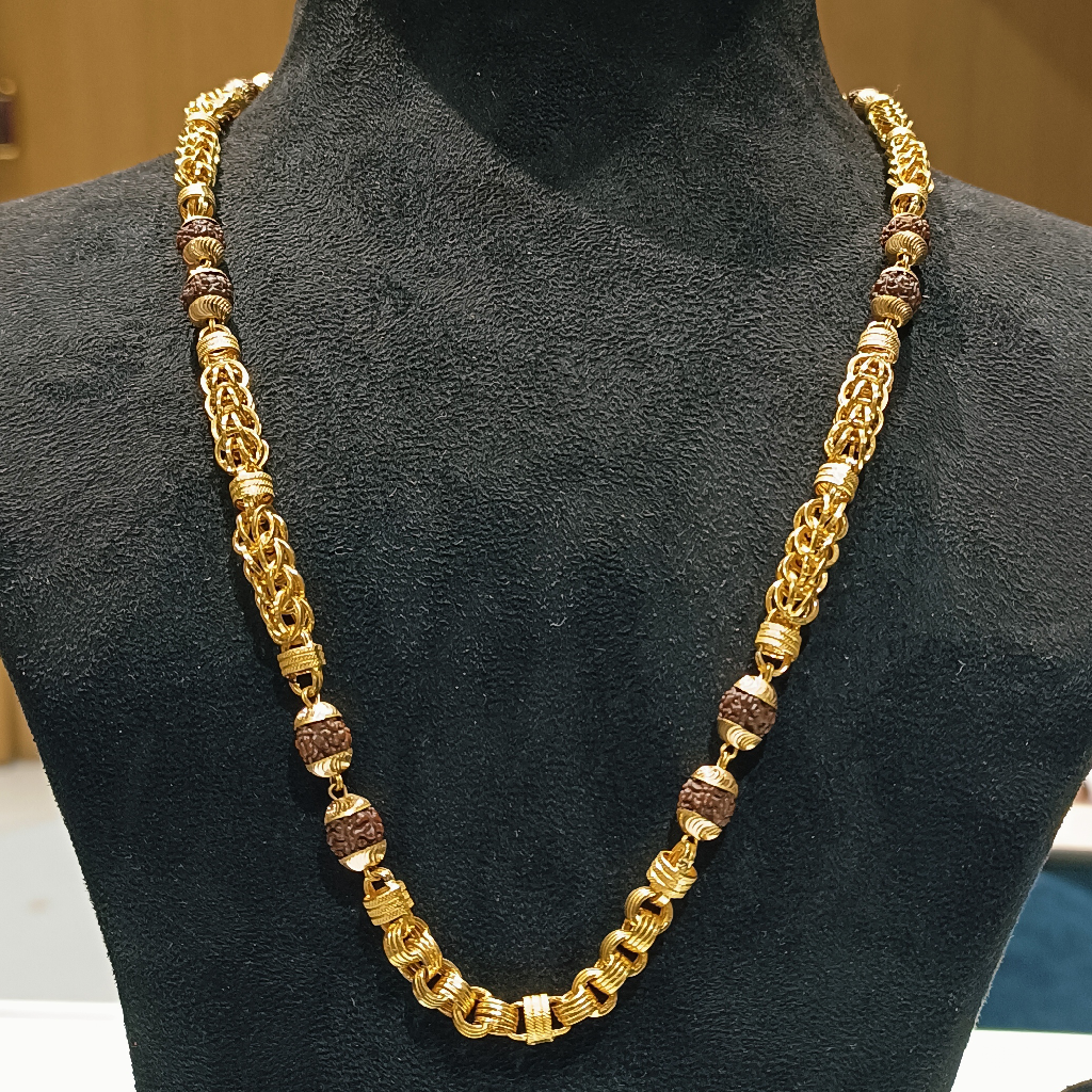 Hollow Mens Rudraksha Chain